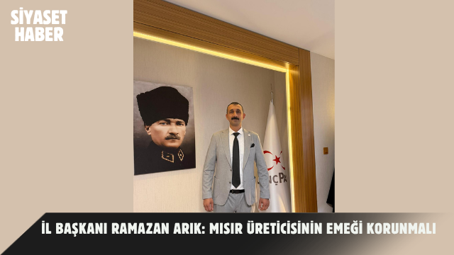 Genç Parti Adana İl Başkanı Ramazan Arık, Çukurova’da mısır hasadı