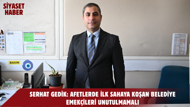 Kırşehir Tüm Yerel-Sen Şube Başkanı Serhat Gedik, 17 Ağustos 1999